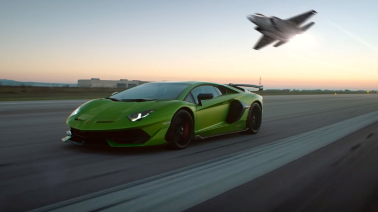 Οι ομοιότητες της Lamborghini Aventador SVJ με το μαχητικό F-35